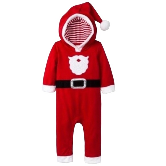 Cat & Jack Christmas Santa Outfit With Hat - Picture 6 of 6